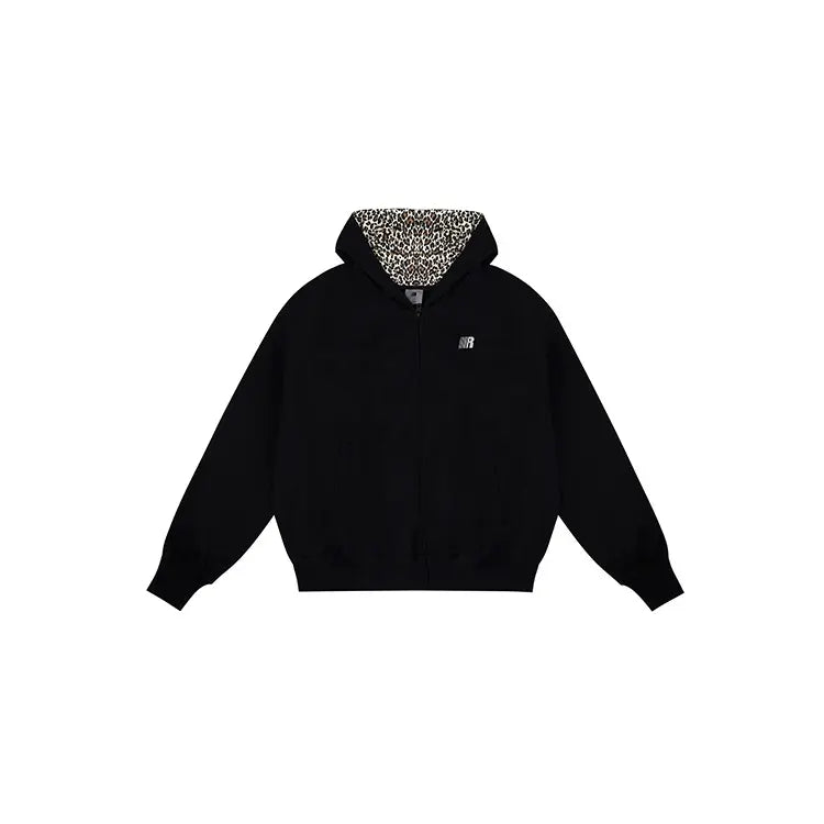 Leopard Print Oversized Hoodie & Sweatpants Set – Comfy Unisex Lounge Outfit with Pockets